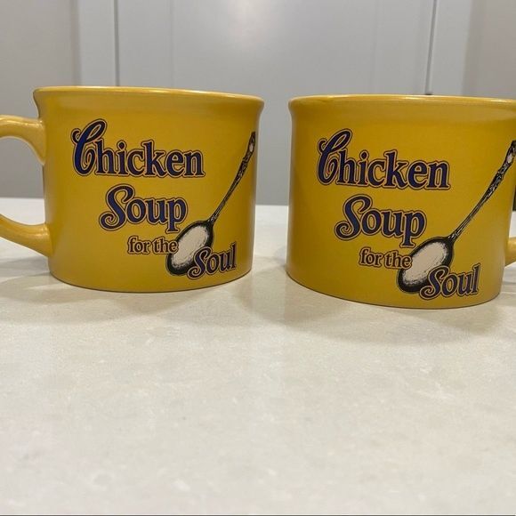 Chicken soup for the soul Collector (2) mugs/bowls in yellow 2005 collection - Picture 4 of 12